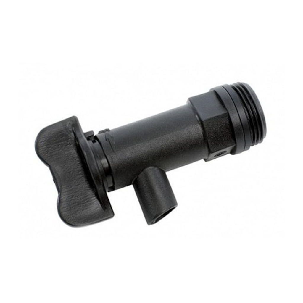 Drum Tap, Black Plastic, General Purpose, 3/4" BSP Fitting, Suits 20lt Drums - Each