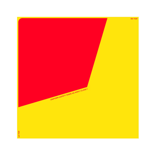 Sign, No Text, Class 1, Right Hand, 300 x 300mm, Adhesive - Each