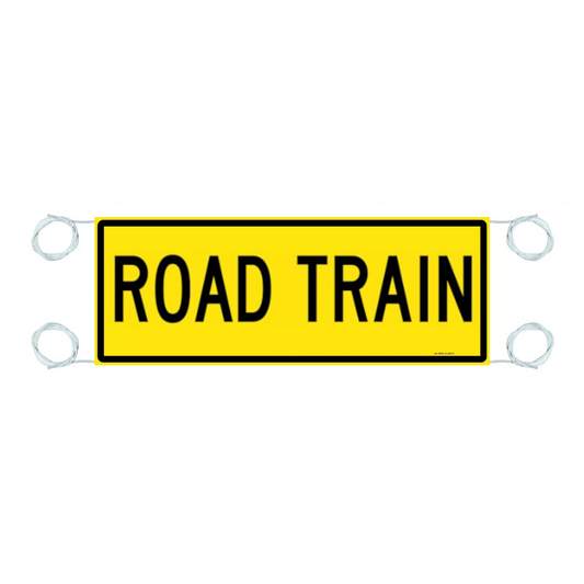 Sign, Vinyl Banner, "Road Train", 1200 x 300mm - Each