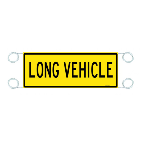 Sign, Vinyl Banner, "Long Vehicle", 1200 x 300mm - Each