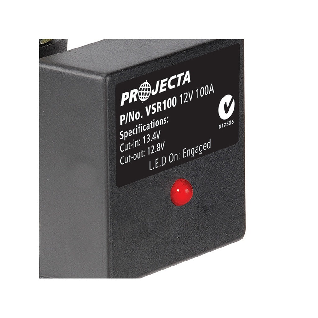 Voltage Sensitive Relay with Wiring Kit, 12v, 100a - Each