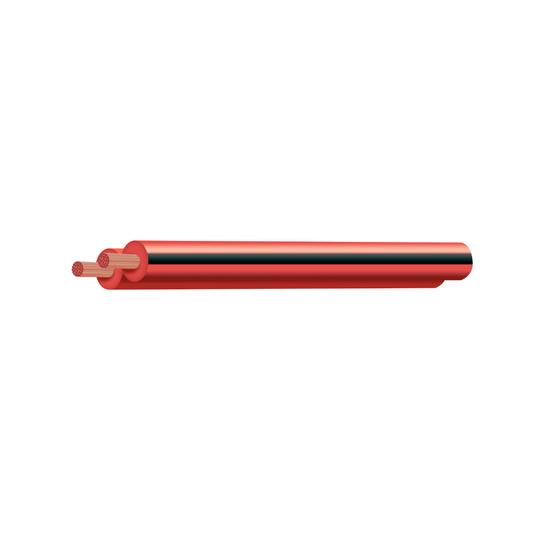 Cable, Figure 8/Speaker, Red with Black, 3.0mm (16AWG), 100m