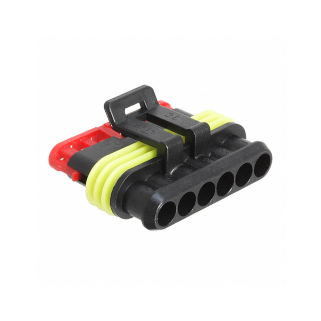 Connector Housing, Superseal 1.5 Series, Plug, 6 Way - Each