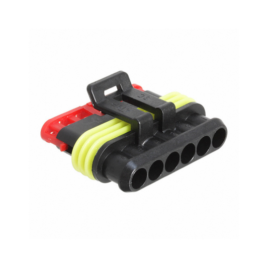 Connector Housing, Superseal 1.5 Series, Plug, 6 Way - Each