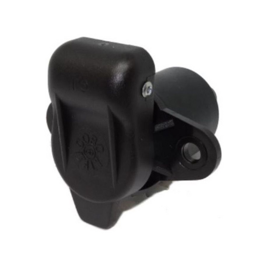 Aux Socket, 2 Bolt Flange, Black, 3 Pin - Each