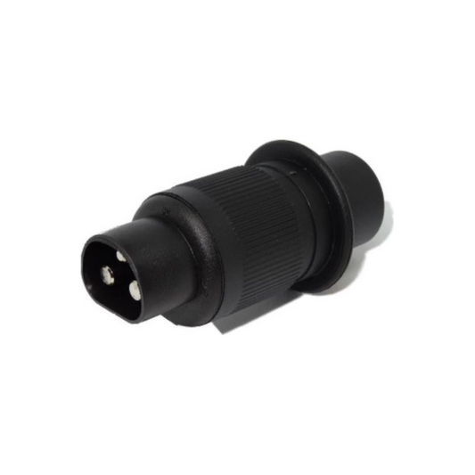 Aux Plug, Black, 3 Pin - Each
