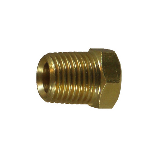 Screw Fitting, Brass Solid Plug, 1/8” BSP - Each