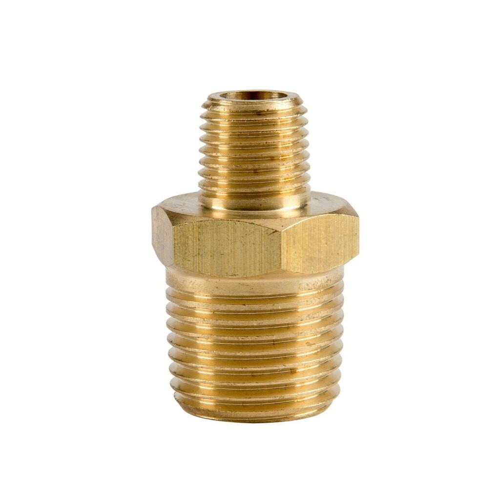 Airline Fitting, Screw, 3/8" BSP Male to 1/4" BSP Male - Each