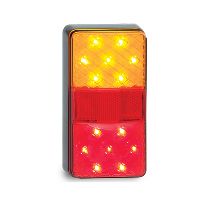 Combination Lamp, LED Autolamps, Stop/Tail Indicator Lamp, Reflex Reflector 12v - 2 Pack