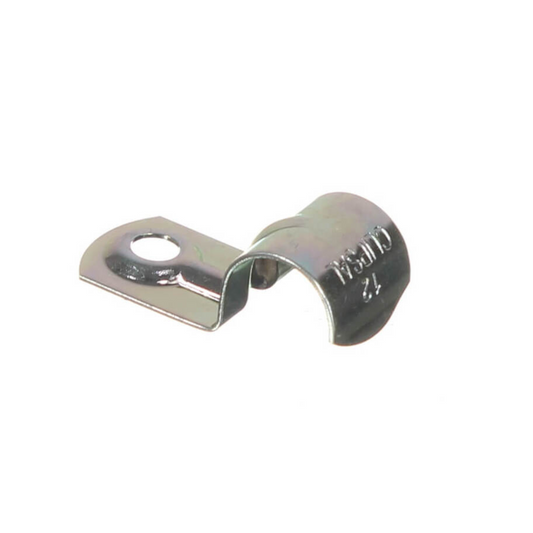 Cable Management, Clipsal Half Saddle, Zinc Plated, 12mm - Each