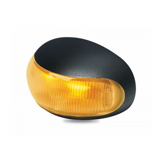 Indicator Lamp, Hella, LED Side Direction Indicator DuraLED, 8-28v, Amber - Each