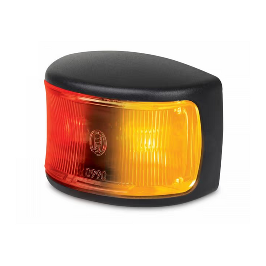Marker Lamp, Hella, LED Side Marker DuraLED, 12/24v, Red/Amber - Each