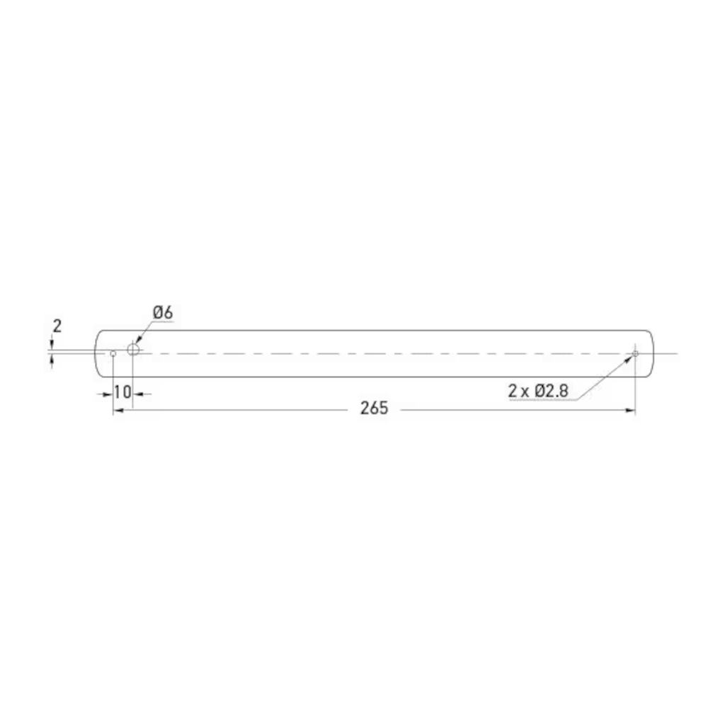 Signal Lamp, Hella, LED Front Position Indicator, Horizontal Mount, 24v - Each