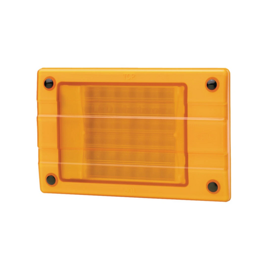 Signal Lamp, Hella, LED Rear Direction Indicator Horizontal Mount Designline, 9-33v, Amber - Each