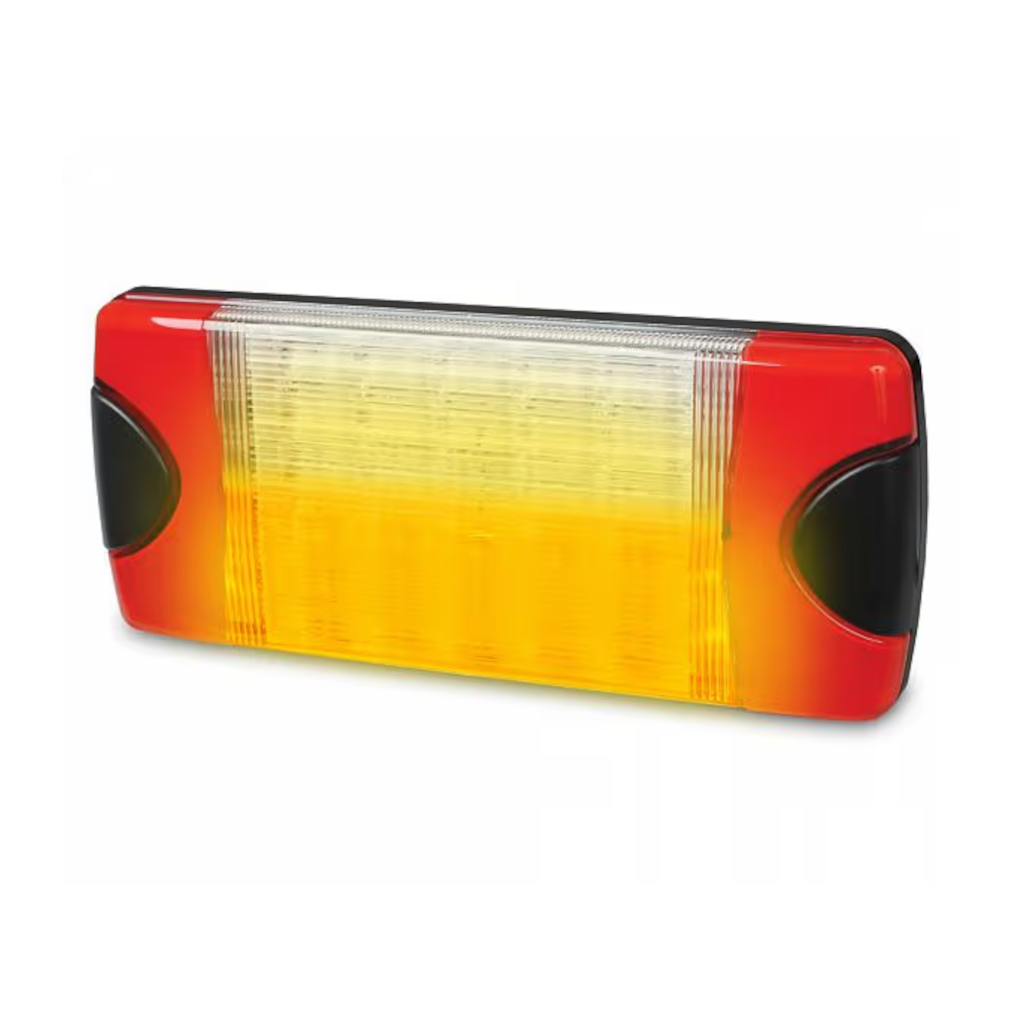 Combination Signal Lamp, Hella, LED Stop/Rear Indicator, DuraLED, 12/24v, Amber/Red - Each