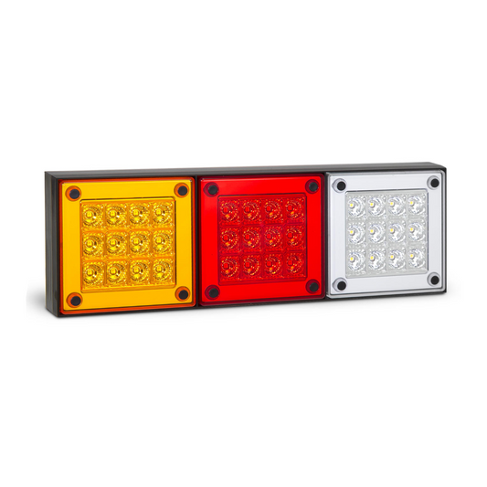 Combination Lamp, LED Autolamps, 280 Series, Stop/Tail/Indicator/Reverse, 12-24v - Each