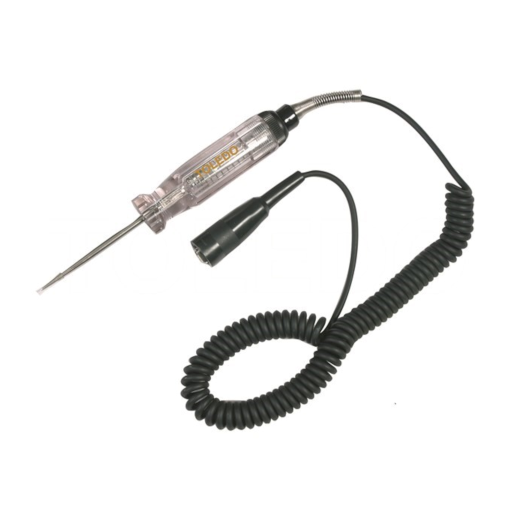 Circuit Tester, Toledo, Steel Probe, Replaceable Bulb, Professional 6-24v - Each