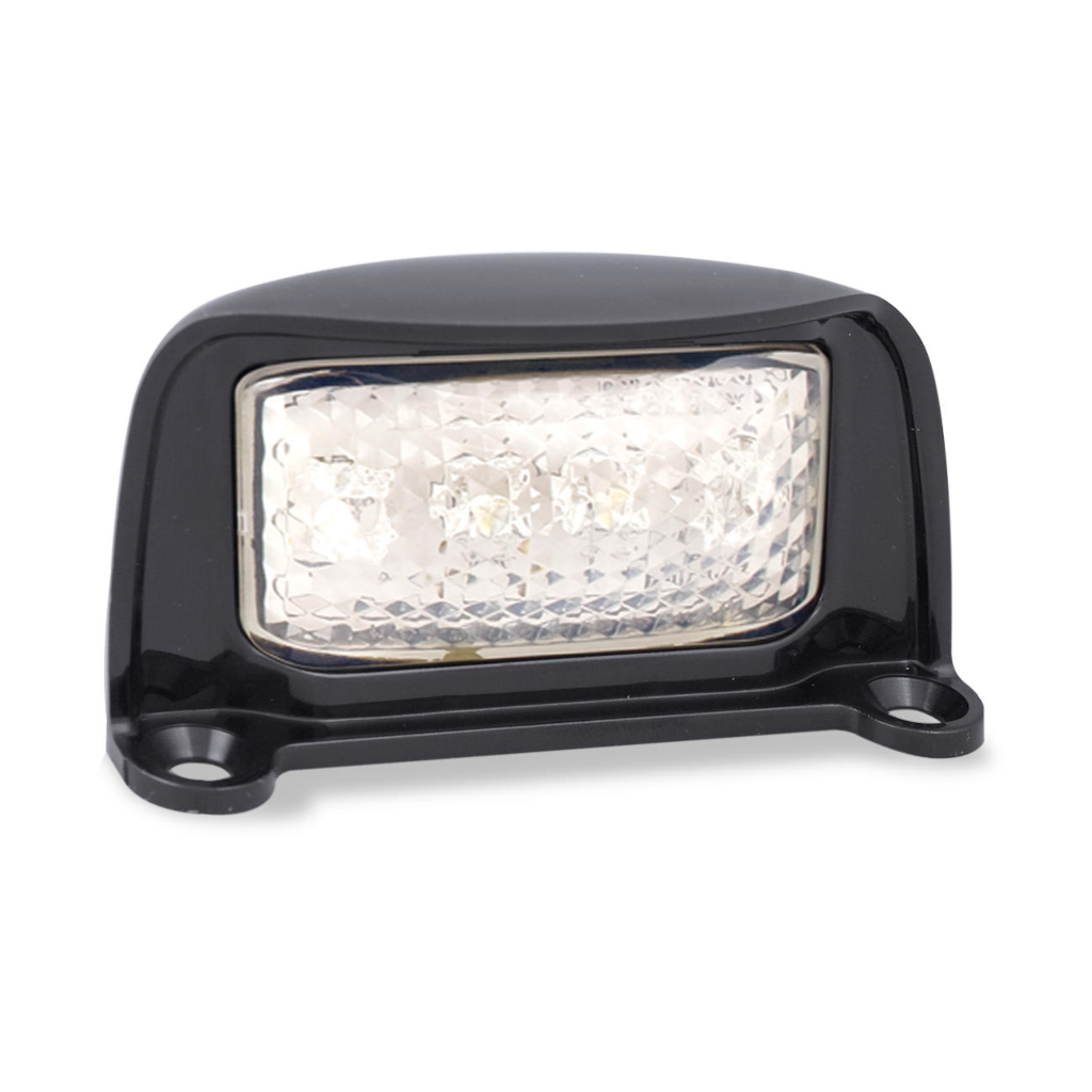 Lamp, LED Autolamps, Licence Plate, LED, Black, 12-24v - Each