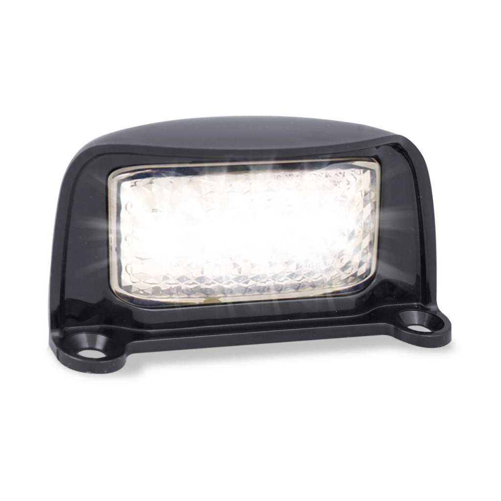 Lamp, LED Autolamps, Licence Plate, LED, Black, 12-24v - Each