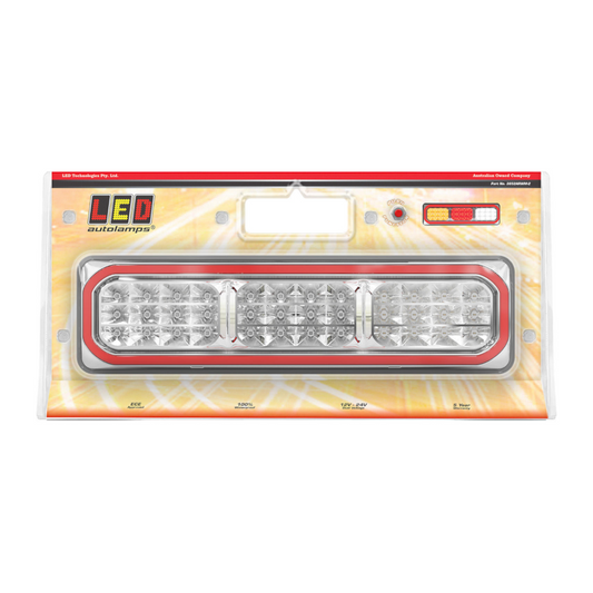 Combination Lamp, LED Autolamps, Stop/Tail/Indicator/Reverse, 12-24v - 2 Pack