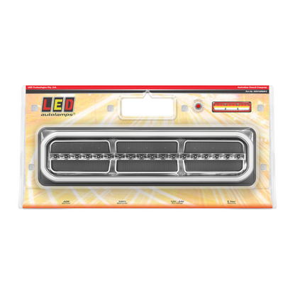 Combination Lamp, LED Autolamps, Stop/Tail/Indicator/Reverse, Sequential Indicator, 12-24v - 2 Pack