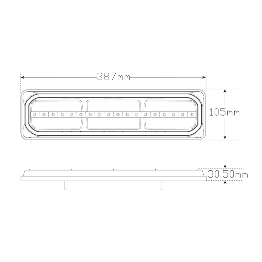 Combination Lamp, LED Autolamps, Stop/Tail/Indicator/Reverse, Sequential Indicator, 12-24v - 2 Pack