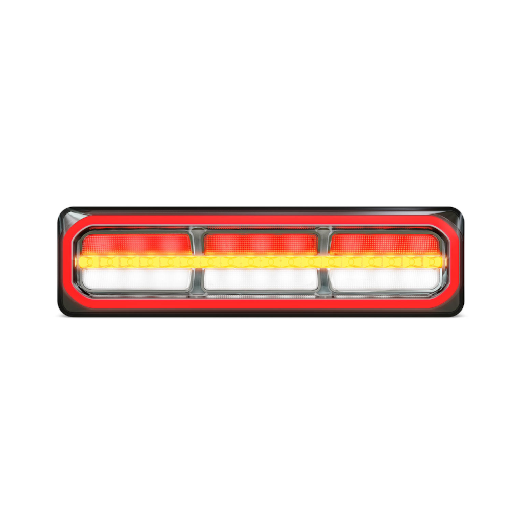 Combination Lamp, LED Autolamps, Stop/Tail/Indicator/Reverse, Sequential Indicator, 12-24v - 2 Pack
