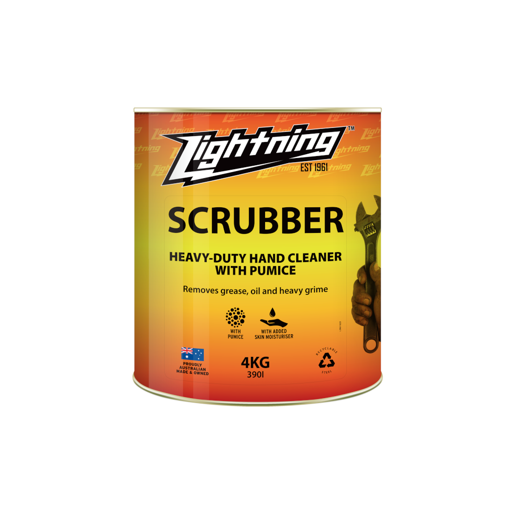 Hand Cleaner, Lightning, Scrubber with Lanolin, Heavy Duty, 4kg - Each