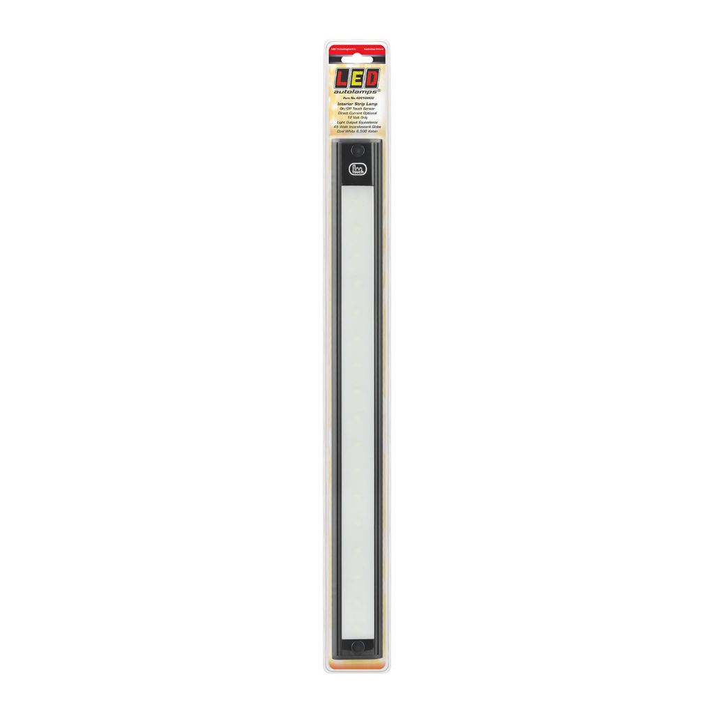 Lamp, LED Autolamps, Interior Strip Lamp, Touch Sensor (MCU), Black Base, 410 x 40mm, 12v - Each