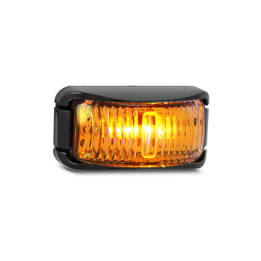 Marker Lamp, LED Autolamps, Side Marker, Amber, Black Base, 12-24v - 10 Pack