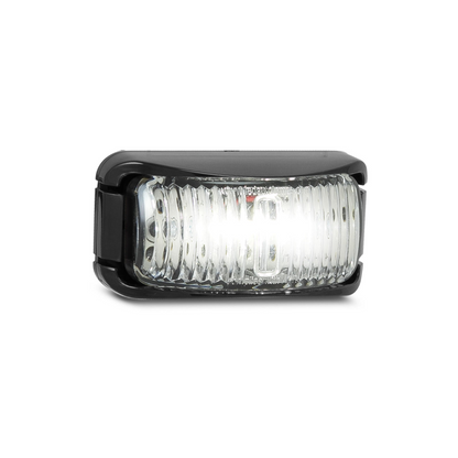 Marker Lamp, LED Autolamps, Front Marker, White, Black Base, 12-24v - 10 Pack