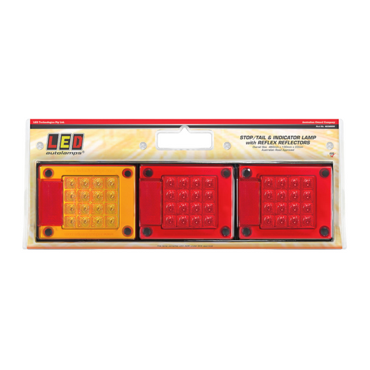 Combination Lamp, LED Autolamps, 460 Series, Stop/Tail/Indicator, 12-24v - Each
