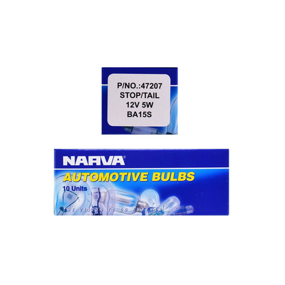 Globe, Narva, Interior/Park, BA15s, 12v, 5w - 10 Pack