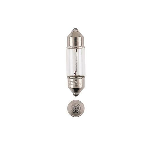 Globe, Narva, Festoon, T-8mm, 28 x 8mm, 12v, 3w - 10 Pack (G-47263)