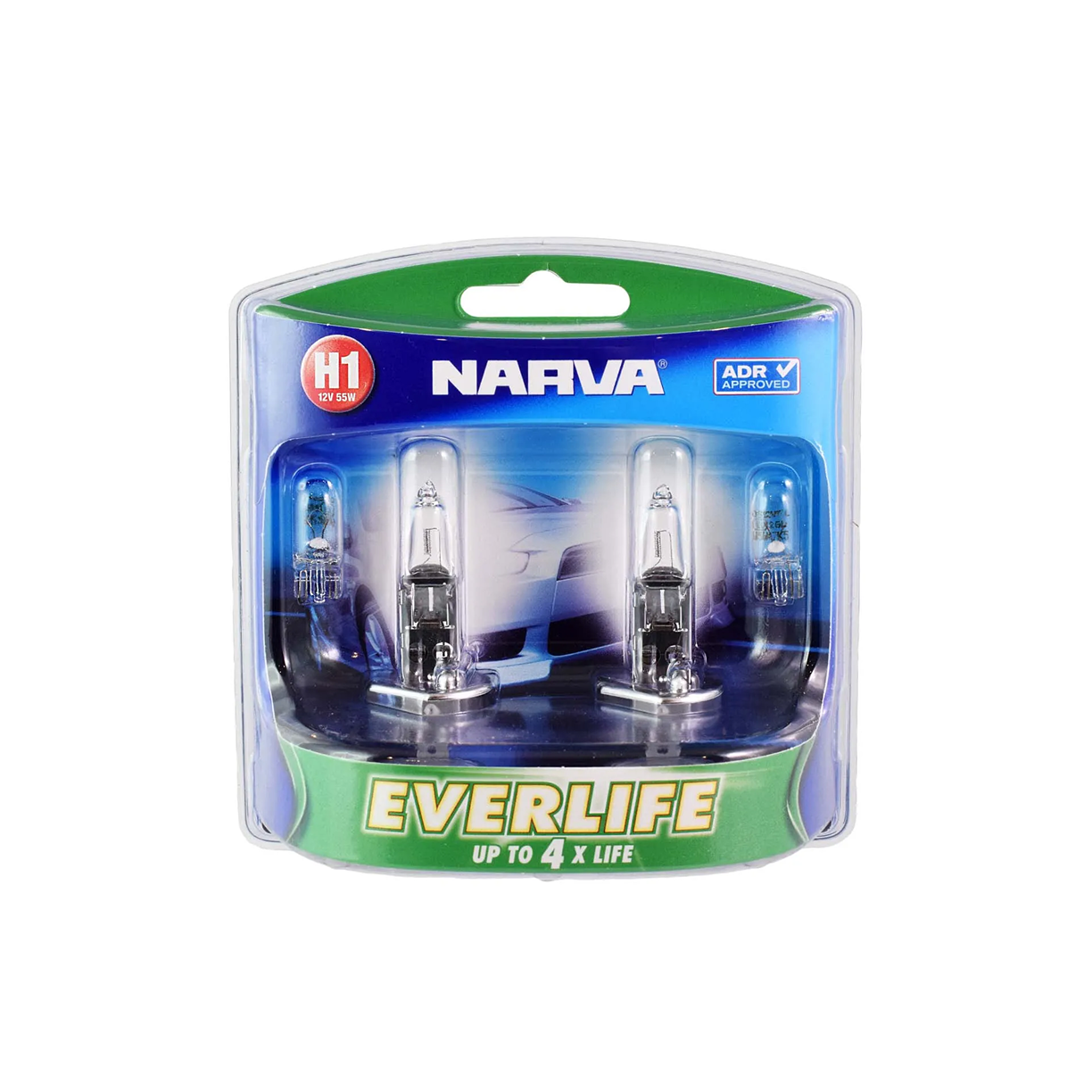 Globe, Narva, Everlife, H1, 12v, 55w - 2 Pack