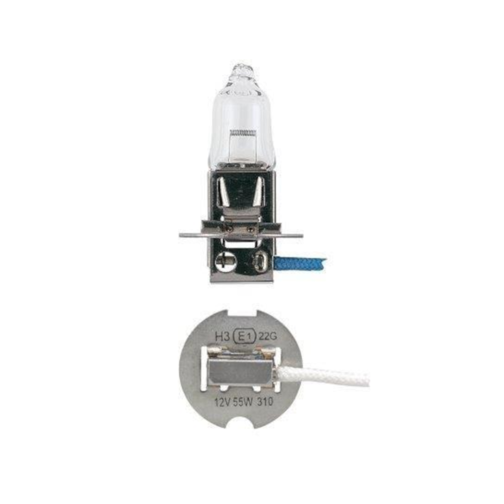 Headlight Globe, Halogen H3, 12v, PK22S, 100w - Each