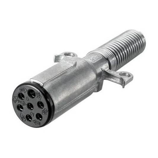Trailer Plug, Hella, 7 Pole SAE Suits 4907/4935/4935NY, 12v, 70a - Each