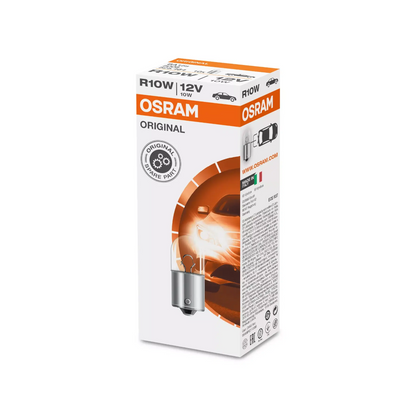 Globe, Osram, Bayonet Globe, BA15s, 12v, 10w - 10 Pack