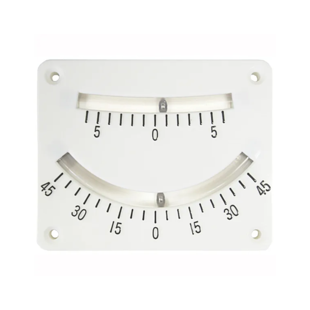 Dual Scale Inclinometer, Tool, Slope Meter, Dual Scale, 0-45/0-5 Degrees - Each