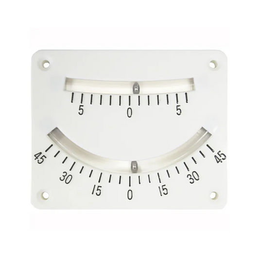 Dual Scale Inclinometer, Tool, Slope Meter, Dual Scale, 0-45/0-5 Degrees - Each