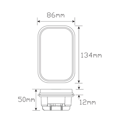 Lamp, LED Autolamps,  130 Series, Rear Indicator, Amber, 12-24v - Each