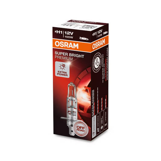 Globe, Osram, H1 Rally Halogen Globe, 12v, 100w, P14.5S, Blister - Each