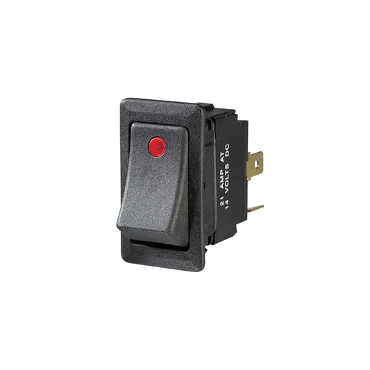 Switch, Narva, Heavy Duty Illuminated Rocker Off/On, 24v, Red - Each