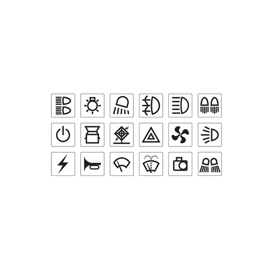 Sticker Set, Narva, for Switch Labelling, Transport - Each