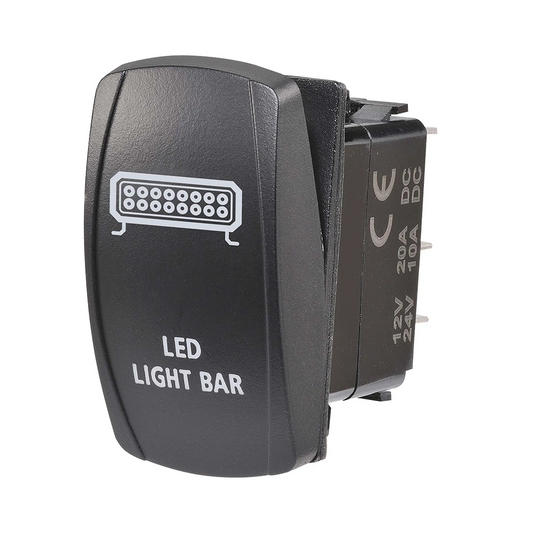 Switch, Narva, LED Light Bar Off/On, 12/24v, Blue - Each
