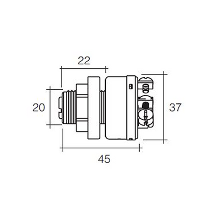 Switch, Ignition 3 Position, Choke Function - Each