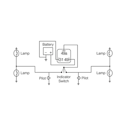 Flasher, Narva, Electronic LED 3 Pin, 12v - Each
