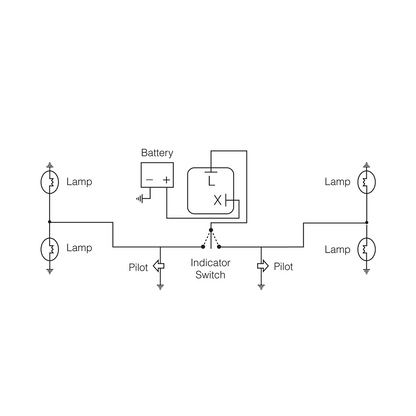 Flasher, Narva, Electronic LED 2 Pin, 12v - Each