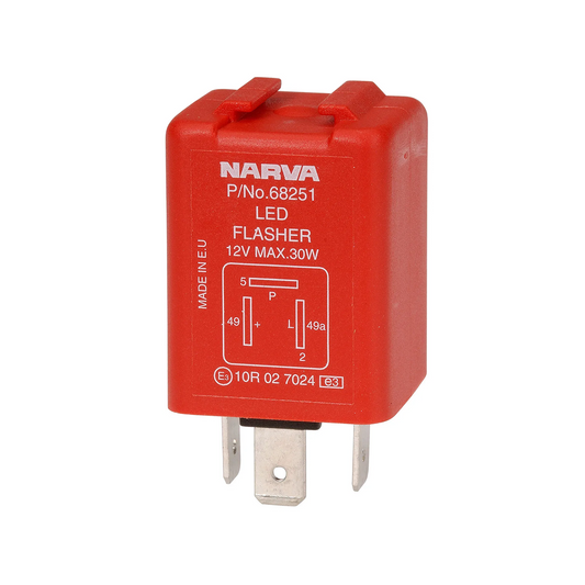 Flasher, Narva, Electronic LED 3 Pin, Pilot, 12v - Each