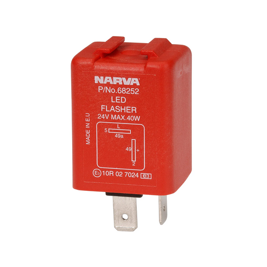 Flasher, Narva, Electronic LED 2 Pin, 24v - Each